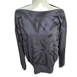 Maurices Black Tie Dye Pattern Sweatshirt Woman's Size Large